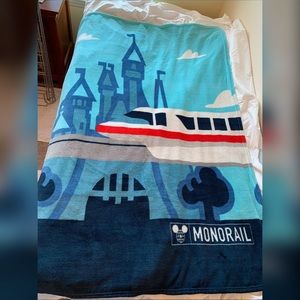 Disney TAG Monorail & Castle Throw Blanket
